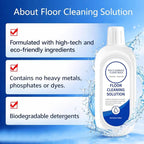 Mop Soap Floor Cleaning Solution Compatible With Tineco, Deep Cleans for Multiple Hard Floors, Suitable With All Robot Vacuums with Mopping and Cordless Wet/Dry Vacuum Mop Cleaner (2 Bottle)