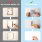 Drywall Repair Kit 12 Pieces Aluminum Wall Repair Patch Kit, 2/4/6/8 inch Self Adhesive Aluminum Wall Patch Kit, Drywall Repair Tools Kit for Ceilings Drywall Plasterboard