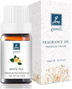 White Tea Fragrance Oil - Pure Natural Fragrance for Aromatherapy, Perfume Making, Candles, Soap, Room Spray, Diffuser Blends - Organic, 10mL Undiluted