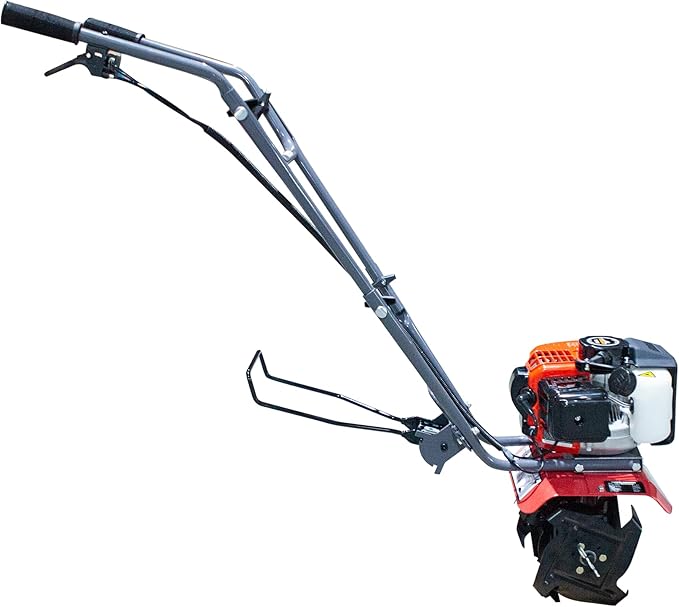 Thunderbay Cultivator 2Cycle 52cc Gas Powered Tiller w/Adjustable 4 Steel Tines Small Rototiller