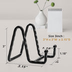 Picture Stands for Display 3 Pack 3 Inch Plate Stands for Display - Black Metal Decorative Plate Stand, Plate Holder Display Stand, Picture Frame Stand, Plate Display Stands for Picture Stand