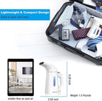 Handheld Steamer for Clothes Wrinkle Removes,Garment Steamer for Hat,1.5lbs Lightly,40s Fast Heat-up,8 FT Power Cord,800W, for Home and Travel with Automatic Shut-Off Safety Protection（white）