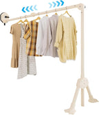 Clothes Drying Rack for RV Foldable Portable Suction Cup Laundry Drying Rack 95in*57in Expandable Clothing Dryer Wall Mounted Retractable Indoor Outdoor Use No Assembly 180° Free Rotation for Laundry