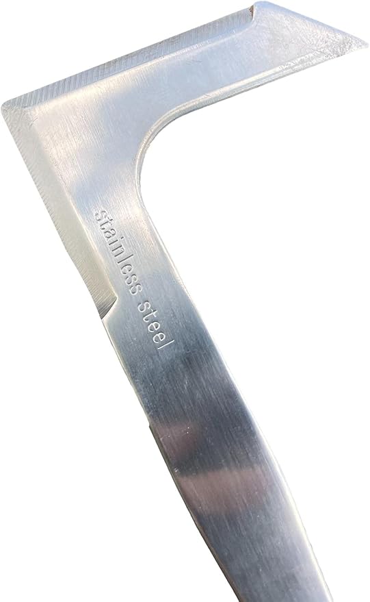 Garden Guru Patio Crack Weeder Tool with Ergonomic Handle – Stainless Steel Weed Puller for Patio Sidewalk Driveway Cracks | Rust Resistant (2 Pack)
