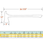 CS Unitec | Non-Sparking Pick Head Axe | 4 lbs. | TUV Certified | Copper Beryllium | Non-Magnetic | Corrosion Resistant | EX1203-1850B