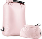 Travel Laundry Bag, Pump Free Vacuum Storage Bag Reusable Compression Dirty Clothes Travel Bag Waterproof Wet Dry Bags Large Capacity Space Saver Bags Camp Clothes Organizer (1 Pcs)(Pink, L)