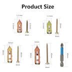 Self-Drilling Wall Anchor Screws Set, 400 Pieces, 4 Sizes, No-Drill Installation Kit with Zinc Plated Steel Dry Wall Screws no Drilling Required, Easy to Install (400)