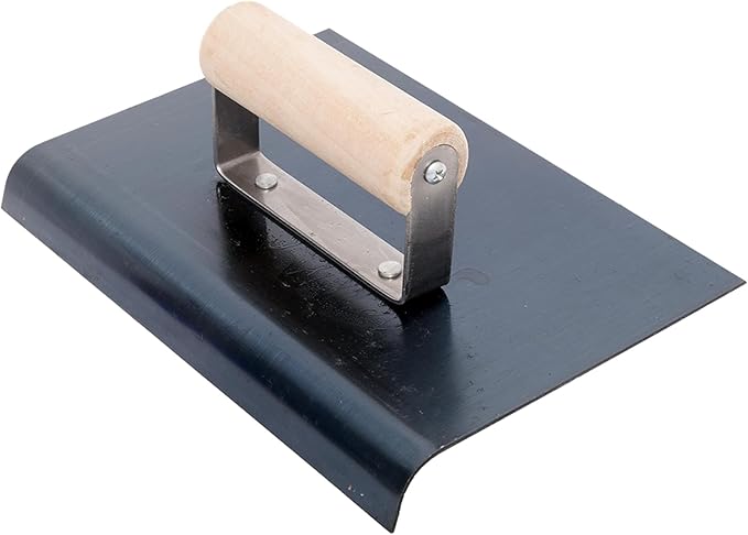 MARSHALLTOWN QLT Blue Steel Hand Edgers, Wood Handle, 152mm Width, 229mm Length, 6mm Radius, 10mm Lip, CE545B