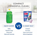O-Cedar PACS Hard Floor Cleaner, Lavender Scent 10 Count (1-Pack) | Made with Naturally-Derived Ingredients | Safe to Use on All Hard Floors | Perfect for Mop Buckets