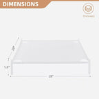 STORAGE MANIAC Sweater Drying Rack, Mesh Clothes Drying Rack, Stackable Laundry Drying Rack, Lay Flat Dryer for Delicates, Portable Dry Rack for Indoor or Outdoor, White, 1-Pack
