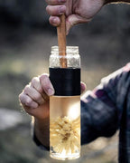 Bottle Brush, 14in Extra Long German Beechwood Handle, Strong Hemp Bristles, Zero Waste, Cleans and Scrubs Hard to Reach Wide Mouth Jars, Glasses, and Tumblers