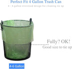 Jaoul Trash Bags 4 Gallon, Small Garbage Bags Strong Tear & Leak Resistant, Unscented Trash Bags for Kitchen, Bathroom, Office, Restroom, Car, Green, 60 Counts