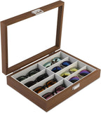 Wooden Sunglasses Organizer Box, Eyewear Display Eyeglass Case, Glasses Storage Box Sunglass Holder Gifts