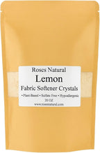 Fabric Softener Crystals, 20 oz, Plant-Based, Hypoallergenic Scent Beads, Softens & Freshens Laundry, Available in Peppermint, Lavender, Patchouli, Leather, Made in the USA (Lemon)