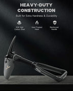 DARTMOOR Mini Folding Shovel High Carbon Steel, Portable Lightweight Outdoor Tactical Survival Foldable Mini Shovel, Entrenching Tool, Camping, Hiking, Digging, Backpacking, Car Emergency