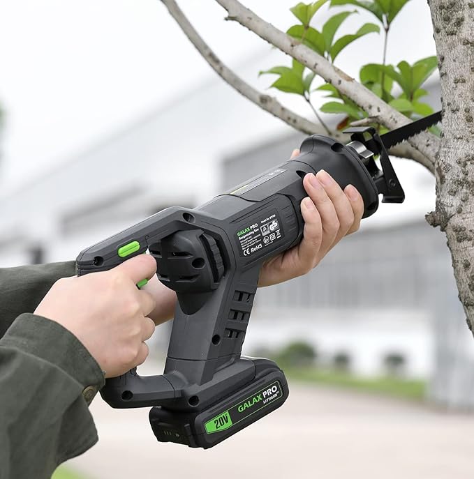 GALAX PRO Cordless Circular and Reciprocating Saw Combo Kit with 1pcs 4.0Ah Lithium Battery and One Charger, 7 Saw Blades and Tool Bag