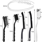 Washing Dryer Machine Rubber Seal Cleaning Brush Kits, Front Load Washer Cleaner Tools-1 PC Drum Slot Clean Brush & 5 PCS Crevice Cleaning Brushes for Bathroom, Shower & Kitchen Sink Household