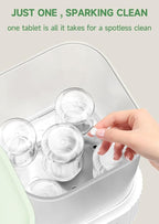 Detergent Tablets For Baby Bottle Washer,Fragrance & Residue Free,Safe Formula,Deep Cleaning soap,Compatible with Momcozy,Baby Brezza,Grownsy and All Brands Sterilizer and Dryer,120 Pcs