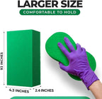 Multi-Purpose Sponges for Cleaning - Green 10 Pack, Large Sponges for Car Washing, Tile & Grout, Bulk Pack Sponge