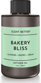 Scent Better Bakery Bliss Aroma Essential Oil Blend: an Aromatherapy Blend of Almond, Cherries, and a hint of Pistachio with for Ultrasonic Diffusers & Nebulizers (3.3 Fl Oz, 100 mL)