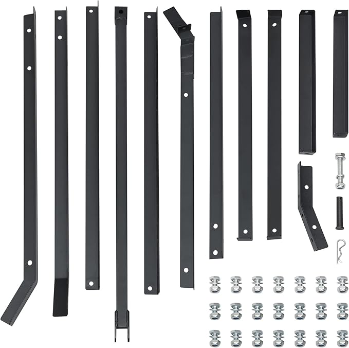 Driveway Drag Grader Harrow 84 Inch with 2 Adjustable Bars Driveway Drag Grader for Landscape Leveling or Farm Garden Field