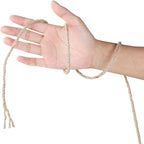 Natural Jute Rope 5mm x109 Yard 3 Strand, ZUEXT Handmade Jute Twine String,Burlap Hemp Rope for Artworks Gardening Bundling Camping DIY Crafting Knitting Plant Hanger Gift Wrapping Decor(100m)