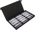 15-Slot Eyeglass Case Organizer - Large Capacity Storage for Prescription Glasses & Eyeglasses, Great for Retail & Home Use