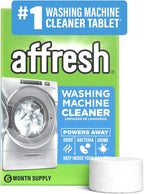Affresh Washing Machine Cleaner, Helps Power Away Odor Causing Bacteria & Grime Deep Inside Pump, Valve & Hoses, 6 Time Release Tablets, 6 Month Supply
