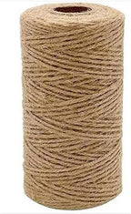 1/8 in (3 mm) X 164 Ft (50 Meters) Jute Twine Rope String for Home Decorating, Cat Scratcher Post Tree, DIY Arts Crafts, Garden, Binding, Packing Material