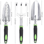 SZHDXSY,Garden Tools Set 3 Pack Garden Hand Shovels Garden Trowels , Included Trowel, Transplant Trowel and Cultivator Hand Rake,Durable Garden Hand Tools ,with Ergonomic Rubberized Non-Slip Grip,