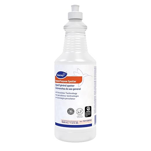 Diversey 101109763 General Purpose Spotter with Percolator Technology - Works on Tough Old Carpet Stains - Fresh Floral Scent, Ready-to-Use Liquid, 32-Ounce (Pack of 6)