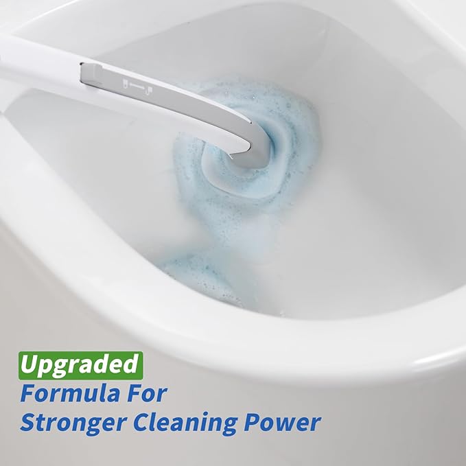 oshang 28 Count Toilet Brush Refills, Toilet Refill Pads, Disposable Toilet Brush Heads for Bathroom Cleaning