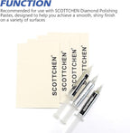 SCOTTCHEN 4Pcs Wool Cloths for Buffing,Polishing and Lapping, 6" x 4" x 1.55mm,Ideal for Lapidary, Jewelry,Glass,and Metalworking ect.