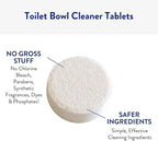 THE CLEAN PEOPLE Toilet Bowl Cleaner | Eco Friendly Toilet Bowl Cleaner Tablets for Removing Hard Water Stains, Rust, and Limescale Buildup (24 Count)