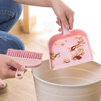 minkissy Mini Broom and Dustpan Set Portable Small Cleaning Tools for Pet Cages Desktop Keyboards and Narrow Spaces 8.07X5.70X1.18In