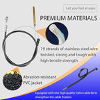 GW-55048P Forward Clutch Cable - Replacement for Troy-Bilt Bronco/Tuffy Tillers (12213, 21A-521-081, 12180, 12210), Cub Cadet, MTD, White Outdoor - Replaces 55048, GW-55048-1 Pack