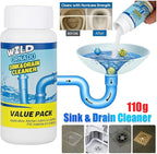 Wild Tornado Sink and Drain Cleaner Powder – Powerful Foaming Drain Cleaner for Kitchen, Bathroom, Toilet & Pipes – Fast-Acting Clog Remover, Deodorizes & Deep Cleans Drains (2)