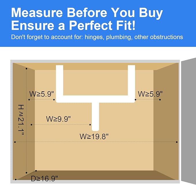 Under Sink Organizer, High Adjustable 2 Tier Under Sink Organizers and Storage, Slide Out Metal Cabinet Organizers, Pull Out Storage Drawer Shelf for Kitchen Bathroom Cabinet, White, 2 Pack