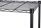 HOMEFORT 5-Tier Wire Shelving Unit, Extra Wide Metal Storage Rack, Free Standing Rack, Durable Organizer Perfect for Pantry Closet Kitchen Laundry Organization in Black, 29" W x 14" D x 61" H