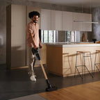 Miele Duoflex Total Care Vacuum Cleaner, Cordless and Bagless Multi-Use, Multi-Floor Flexible Stick Vacuum with 4 Attachable Brushes and Accessories, in Obsidian Black / Rose Gold