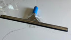 18-Inch Heavy-Duty Window Squeegee with Rubber Blade, Ideal 15 Degree Angle. Color Blue