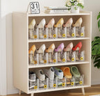 FENRUNXU Shoe Slots Organizer for Closet, Shoe Stacker Organizer Double Layer Stack Shoe Rack, Shoe Display Shelf 50% Space Saver Storage Holder for Closet, 20PACK