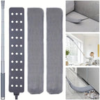 Boolavard Retractable Gap Dust Cleaner Cleaning Tools with 2 Microfiber Dusting Cloths Long Handle 60inches Washable and Retractable Duster Brush for Cleaning Under Appliances Furniture Couch Fridge