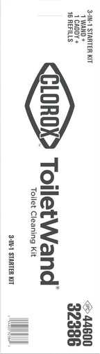 Clorox Original Toilet Cleaning System - ToiletWand, Storage Caddy and 16 Heads, (Package May Vary)