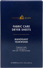 Bath & Body Works Mahogany Teakwood Fabric Care Dryer Sheets - 2 Boxes (80 Sheets Total) - with a Natural Oats Sample Soap
