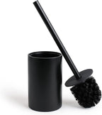 Matte Black Toilet Bowl Brush for Bathroom with Holder - Bathroom Cleaner Scrubber with Sleek Design, Sturdy, and Durable Bristles