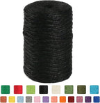 2mm 600ft Colored Natural Jute Twine String for Gift Wrapping Craft Baker Plant Christmas Ribbon Twine Handmade Arts Decoration Thin Packing String Home Decor