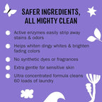 Molly's Suds Super Powder Detergent | Natural Extra Strength Laundry Soap, Stain Fighting | Sensitive Skin | Earth Derived Ingredients | Lavender, 60 Loads