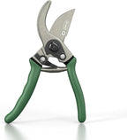 Scotts 8 in. Bypass Pruning Shears – 1/2 in. Cutting Capacity; Gardening Hand Pruner with Sharp Carbon Steel Blade and Non-Slip Grip – Lightweight Garden Tool for Live Plants and Soft Stems