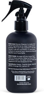 Soapstone Cleaning Kit - Includes Stone Spray Cleaner, Scraper, Microfiber Cloth - Food Safe - Natural Ingredients - Safely Clean Soapstone, Slate, Granite, Quartz, Marble, Concrete - USA
